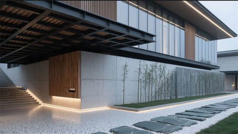 山水織構的辦公聚落，滁州5000平辦公室裝修設計效果圖