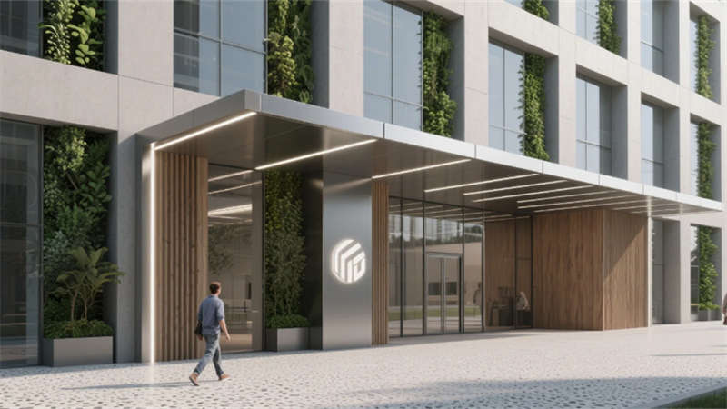 自然共生，科技隱現——1800平現代辦公空間合肥裝修設計新范本