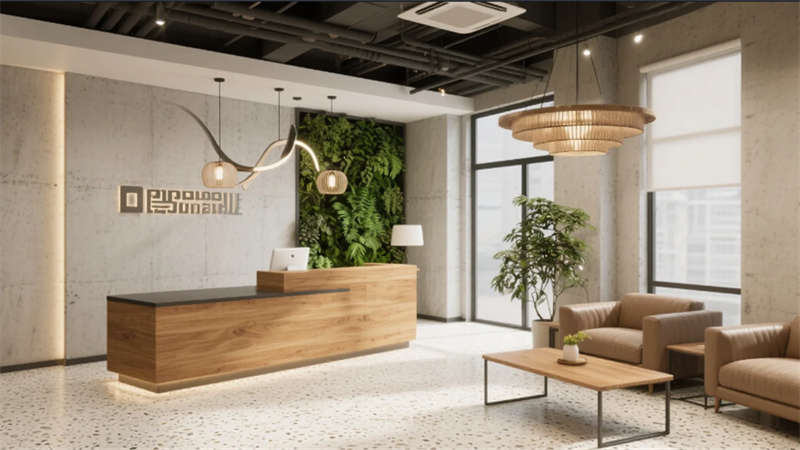 流動(dòng)協(xié)作·皖北竹韻，宿州1500平辦公室裝修設(shè)計(jì)效果圖