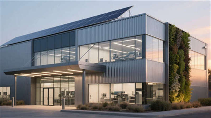 科技銀翼·智造之光——合肥5000平輕合金深加工廠房裝修設計效果圖