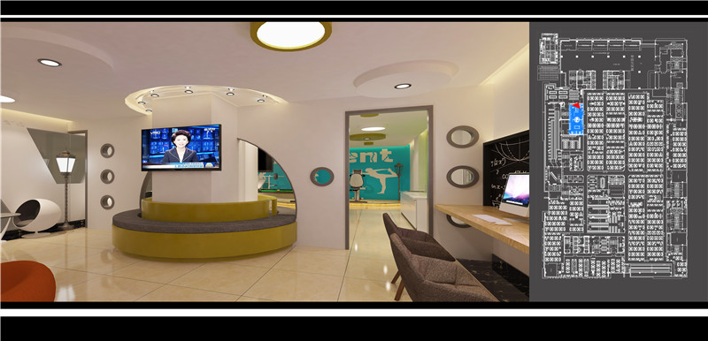 合肥呼叫中心休息區(qū)設(shè)計